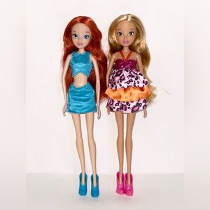 Winx Club Charmix Fairy Dolls Bloom & Flora Jakks Pacific